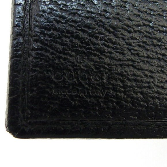 GUCCI W Hook Wallet GG Canvas Canvas ~ Leather Auth Used T19021 - Picture 5 of 10